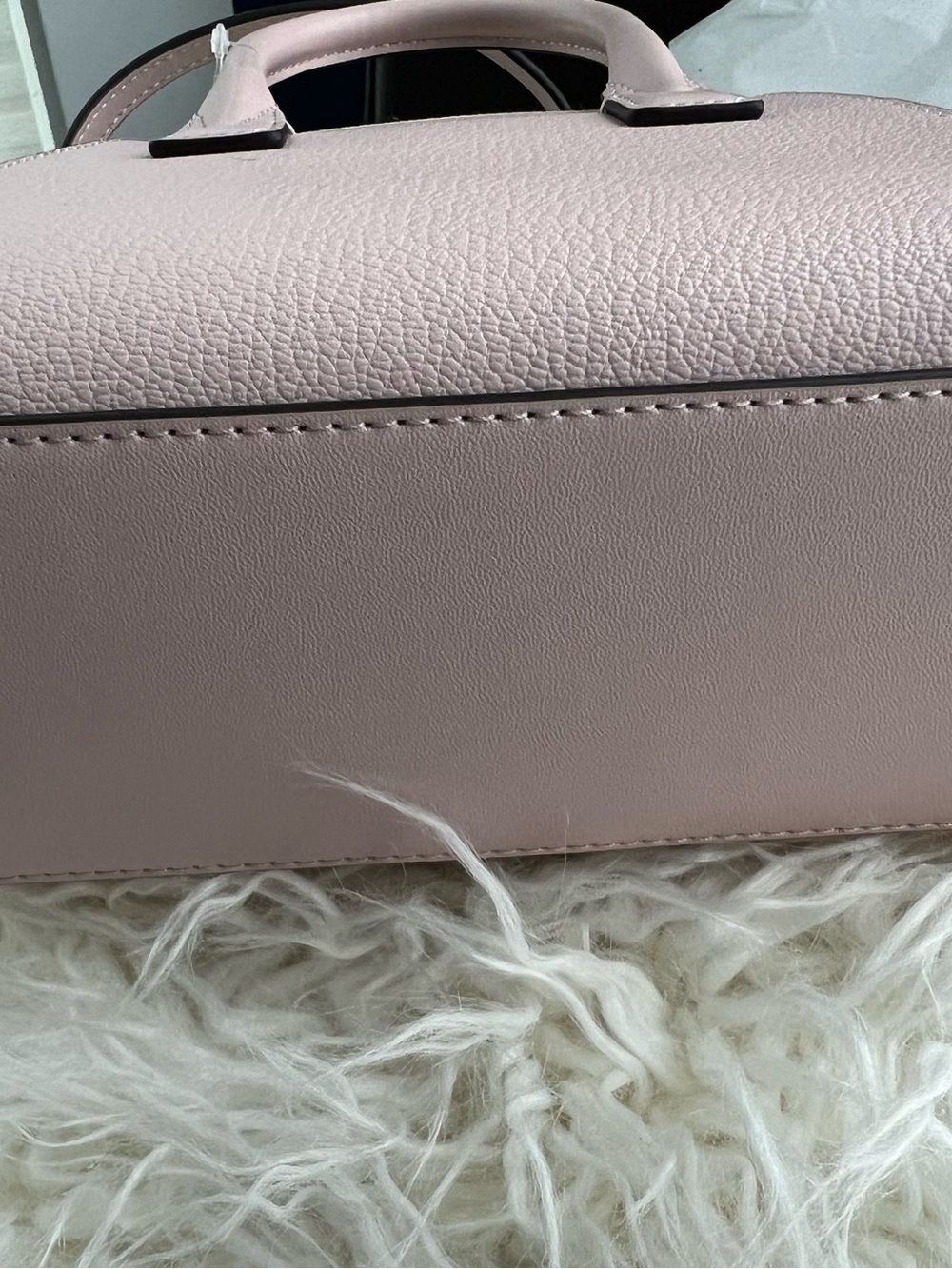 Michael Kors Avril Small Leather and Suede Satchel - Picture 8 of 9